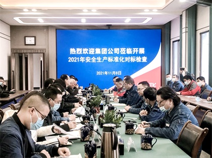 泸天化集团来我公司开展安全生产标准化对标检查