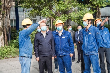 泸州市委常委、纪委书记、监委主任徐弟波带队来我公司调研