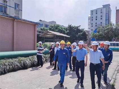 泸天化集团公司党委书记、董事长潘建华带队来我公司开展“五一”节前安全环保综合督查