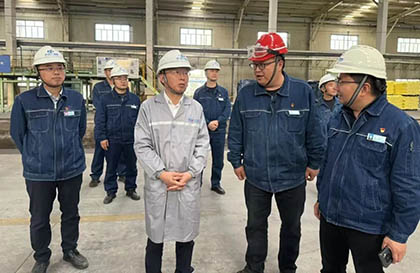 泸天化股份公司总经理傅利才一行到和宁公司调研指导工作