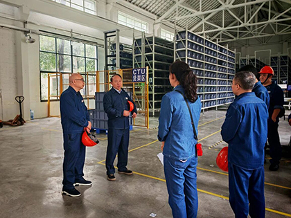 泸天化股份公司党委书记廖廷君带队调研指导智能仓储项目建设工作